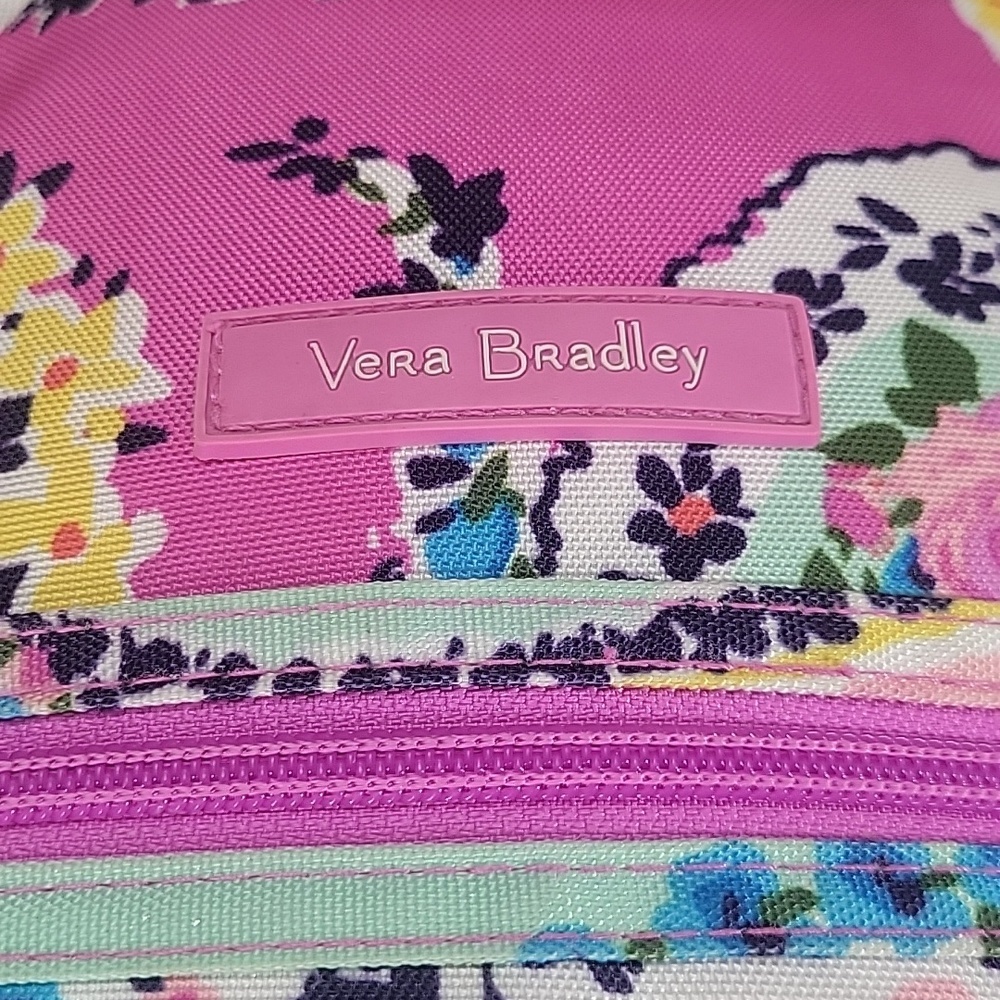 Vera Bradley Pink & Mint Floral Paisley Backpack - Picture 7 of 15